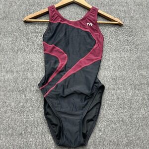 TYR One Piece Female Competition Black Swimsuit Size 30